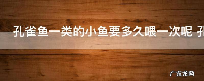 孔雀鱼一类的小鱼要多久喂一次呢 孔雀鱼一类的小鱼喂食方法