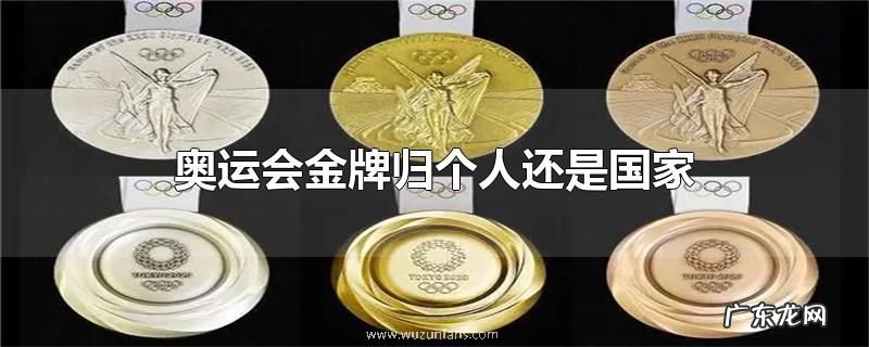 奥运会金牌归个人还是国家