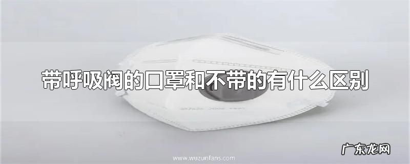 带呼吸阀的口罩和不带的有什么区别