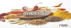 作料和佐料区别