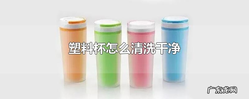 塑料杯怎么清洗干净