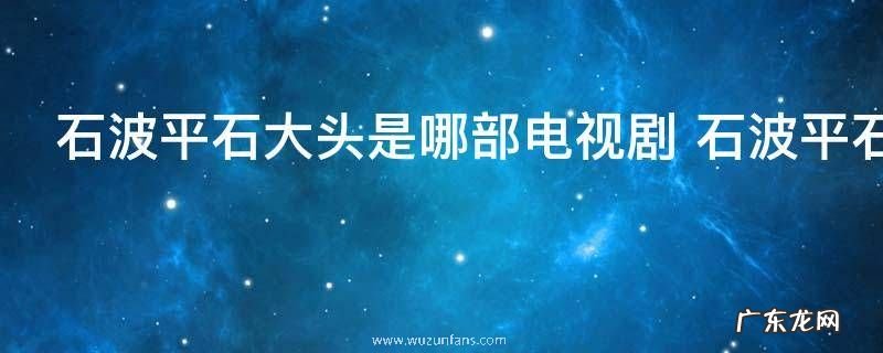 石波平石大头是哪部电视剧 石波平石大头是哪部电视剧角色