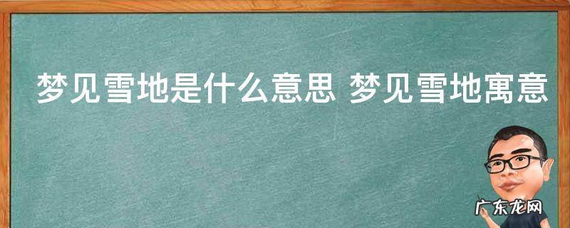 梦见雪地是什么意思 梦见雪地寓意