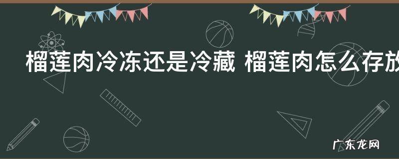 榴莲肉冷冻还是冷藏 榴莲肉怎么存放
