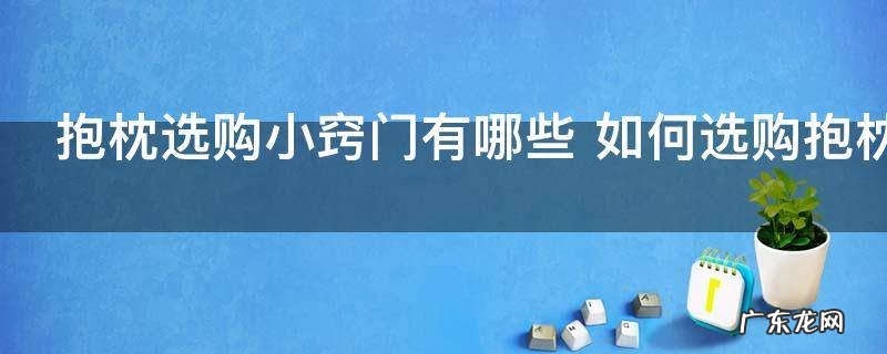 抱枕选购小窍门有哪些 如何选购抱枕