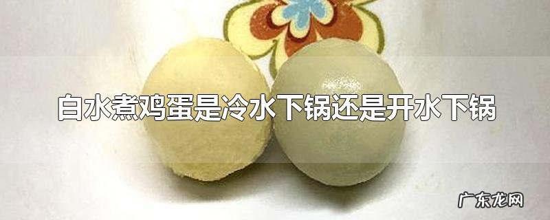 白水煮鸡蛋是冷水下锅还是开水下锅