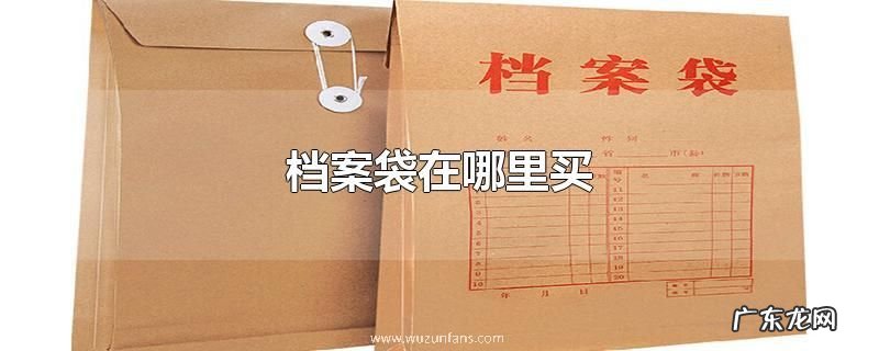 档案袋在哪里买