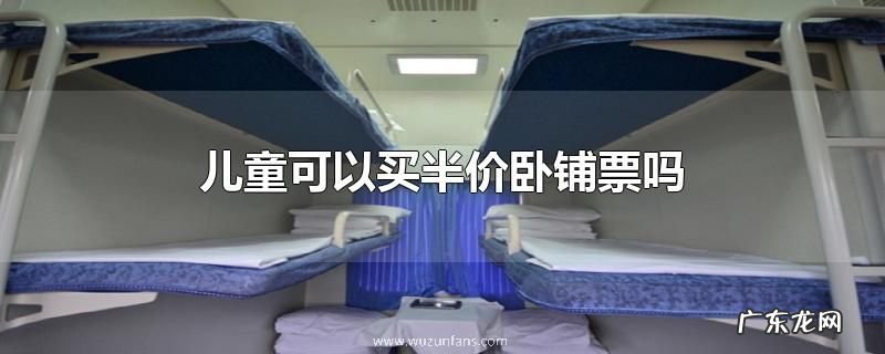 儿童可以买半价卧铺票吗