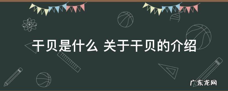 干贝是什么 关于干贝的介绍