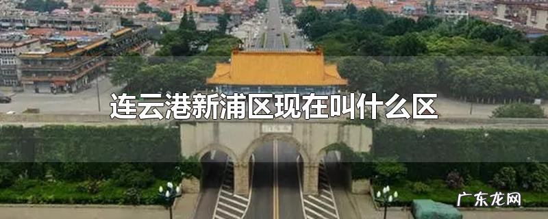连云港新浦区现在叫什么区