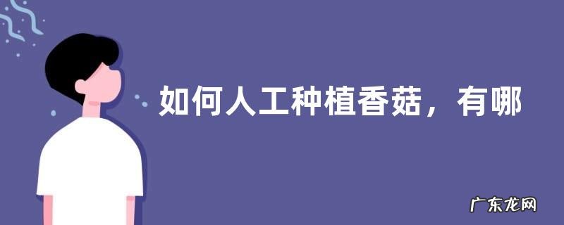 如何人工种植香菇,有哪些技术要点