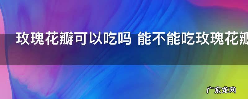 玫瑰花瓣可以吃吗 能不能吃玫瑰花瓣