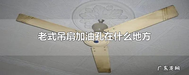 老式吊扇加油孔在什么地方