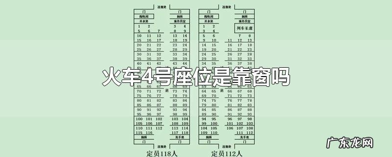火车4号座位是靠窗吗