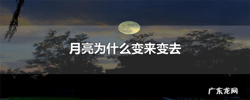 月亮为什么变来变去