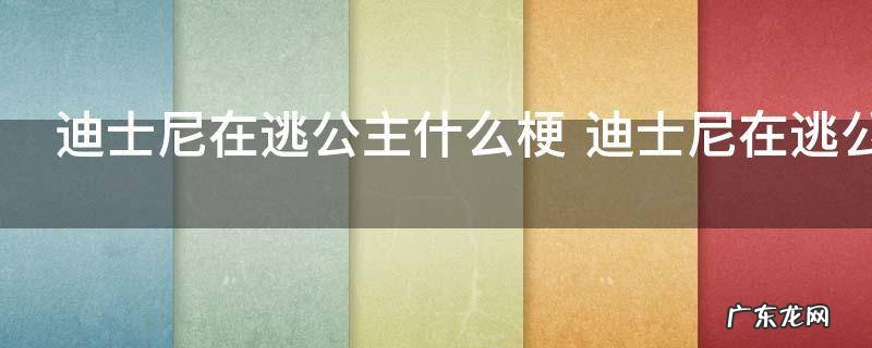 迪士尼在逃公主什么梗 迪士尼在逃公主解释