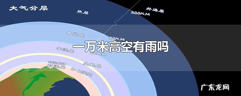 一万米高空有雨吗