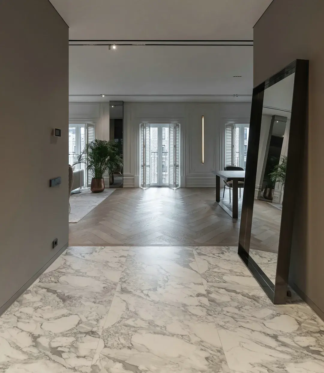 大理石玄关背景图片大全 公司进门大理石背景墙风水好吗
