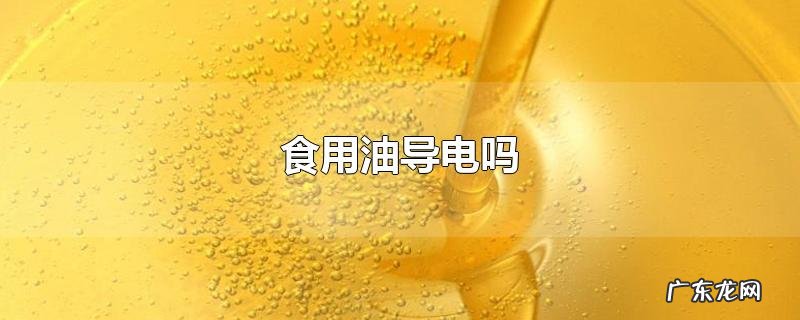 食用油导电吗