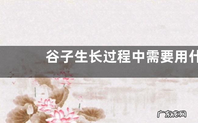 谷子生长过程中需要用什么农药,具体怎么使用