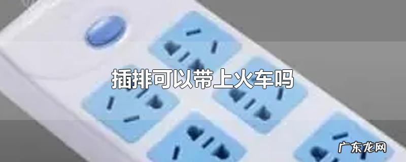 插排可以带上火车吗