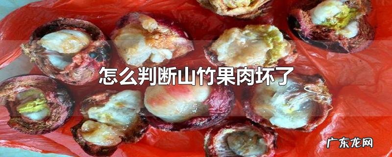怎么判断山竹果肉坏了
