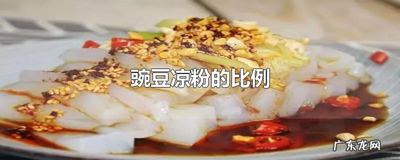 豌豆凉粉的比例