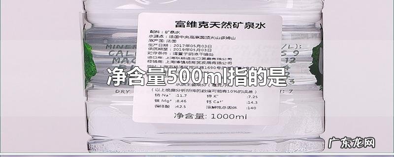 净含量500ml指的是