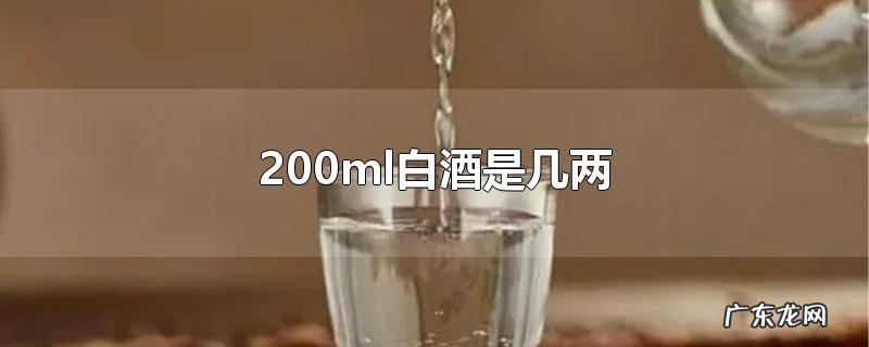 200ml白酒是几两
