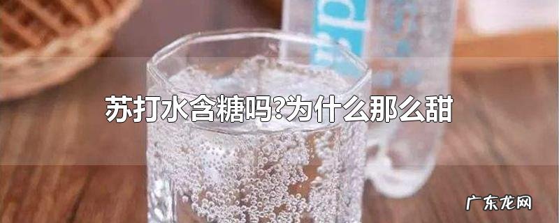 苏打水含糖吗?为什么那么甜