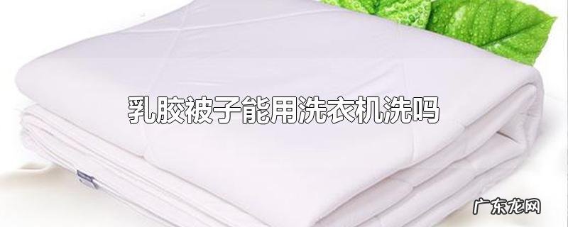乳胶被子能用洗衣机洗吗