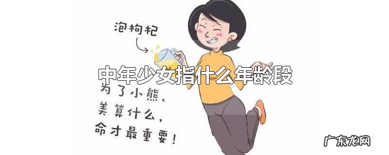 中年少女指什么年龄段