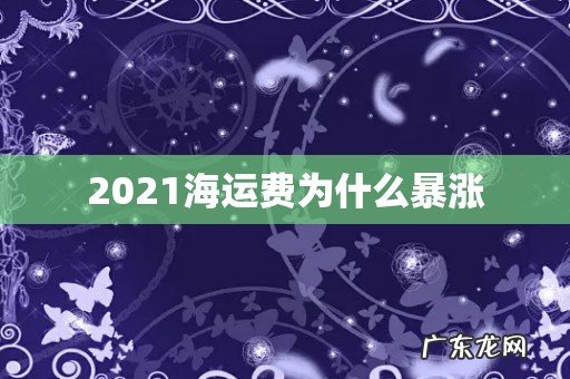 2021海运费为什么暴涨