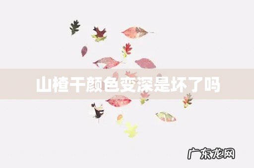 山楂干颜色变深是坏了吗