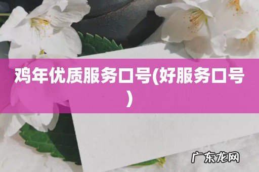 好服务口号 鸡年优质服务口号