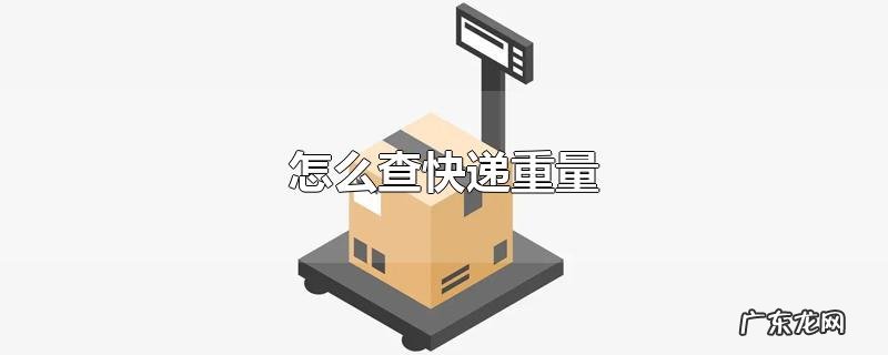 怎么查快递重量