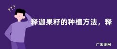释迦果籽的种植方法，释迦果对生长环境有什么要求
