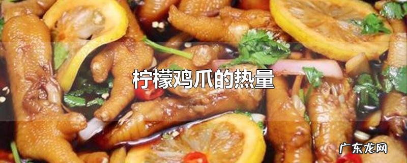 柠檬鸡爪的热量