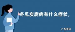 冬瓜炭腐病有什么症状，附其防治措施和发病原因