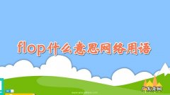 flop什么意思网络用语