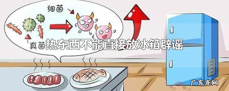 热东西不能直接放冰箱辟谣