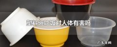 塑料碗吃饭对人体有害吗
