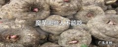 魔芋哪些人不能吃