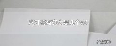 八开纸有多大是几个a4