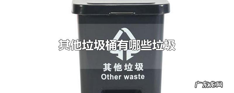 其他垃圾桶有哪些垃圾