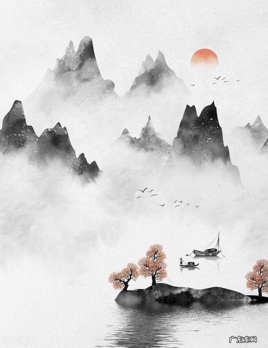 花水墨画图片 古风水墨画图片高清