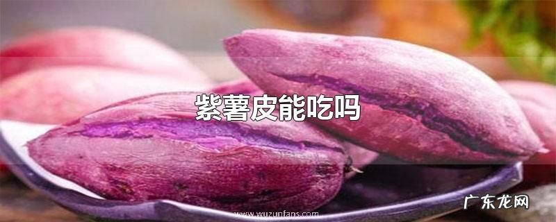 紫薯皮能吃吗