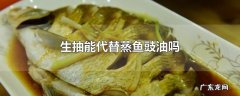 生抽能代替蒸鱼豉油吗