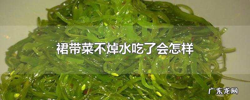 裙带菜不焯水吃了会怎样