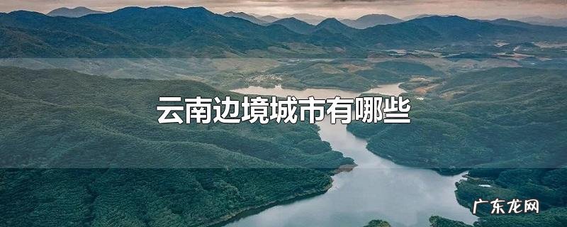 云南边境城市有哪些